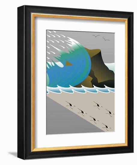 Wave-Marie Sansone-Framed Giclee Print