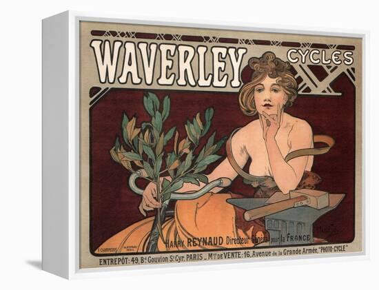 Waverley Cycles, 1896-Alphonse Mucha-Framed Premier Image Canvas