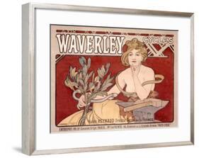 Waverley Cycles-Alphonse Mucha-Framed Giclee Print