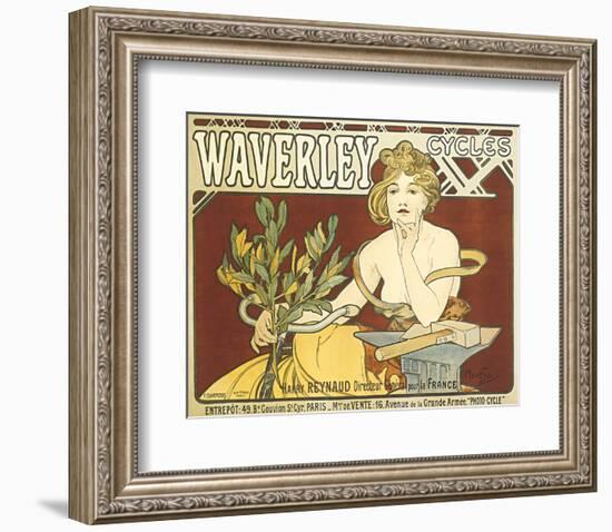 Waverley Cycles-Alphonse Mucha-Framed Premium Giclee Print