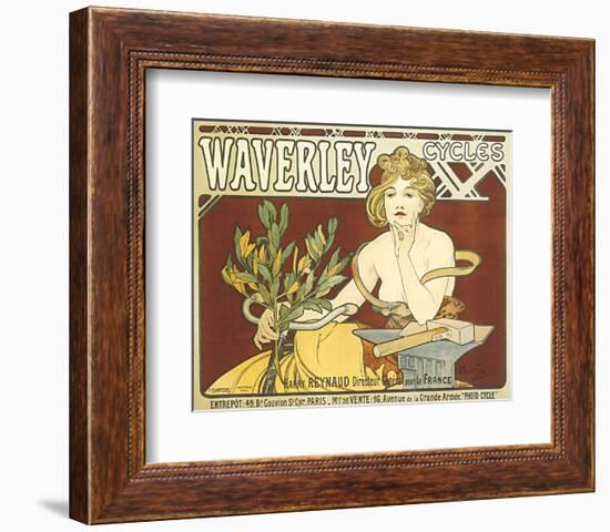 Waverley Cycles-Alphonse Mucha-Framed Premium Giclee Print