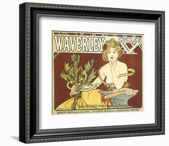 Waverley Cycles-Alphonse Mucha-Framed Premium Giclee Print