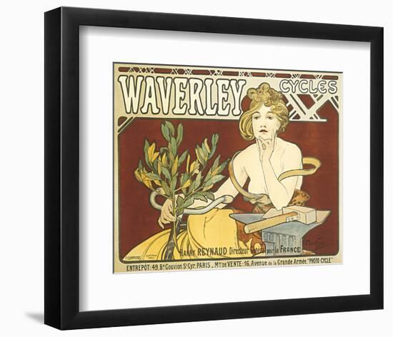 Waverley Cycles-Alphonse Mucha-Framed Premium Giclee Print