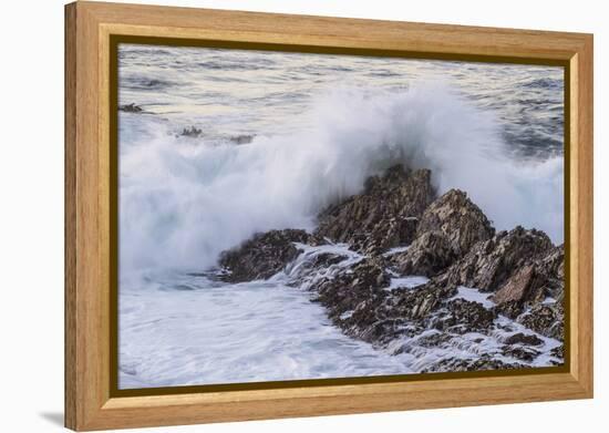 Waves Along the Coast, Montana de Oro SP, Los Osos, California-Rob Sheppard-Framed Premier Image Canvas