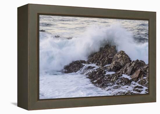 Waves Along the Coast, Montana de Oro SP, Los Osos, California-Rob Sheppard-Framed Premier Image Canvas