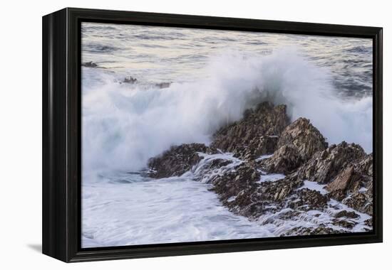 Waves Along the Coast, Montana de Oro SP, Los Osos, California-Rob Sheppard-Framed Premier Image Canvas