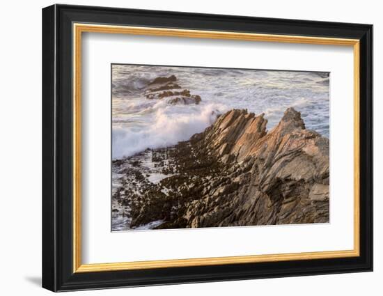 Waves Along the Coast, Montana de Oro SP, Los Osos, California-Rob Sheppard-Framed Photographic Print