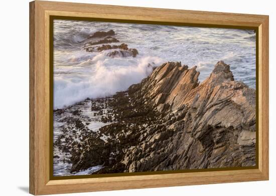 Waves Along the Coast, Montana de Oro SP, Los Osos, California-Rob Sheppard-Framed Premier Image Canvas