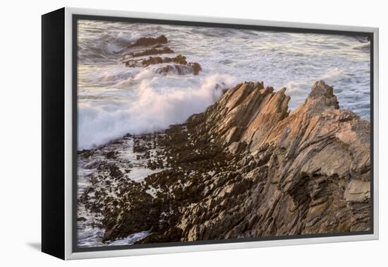 Waves Along the Coast, Montana de Oro SP, Los Osos, California-Rob Sheppard-Framed Premier Image Canvas