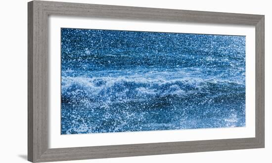 Waves and sea spray-Panoramic Images-Framed Photographic Print