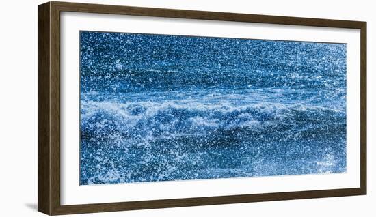 Waves and sea spray-Panoramic Images-Framed Photographic Print