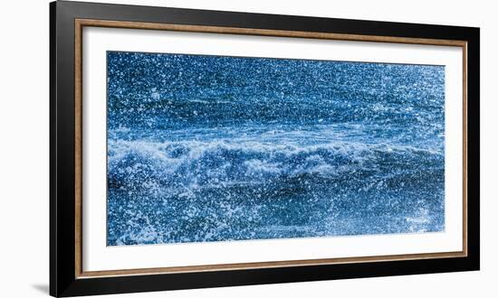 Waves and sea spray-Panoramic Images-Framed Photographic Print