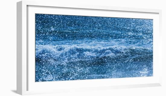 Waves and sea spray-Panoramic Images-Framed Photographic Print