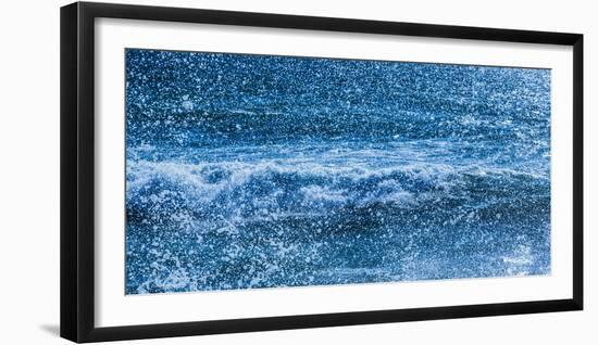 Waves and sea spray-Panoramic Images-Framed Premium Photographic Print