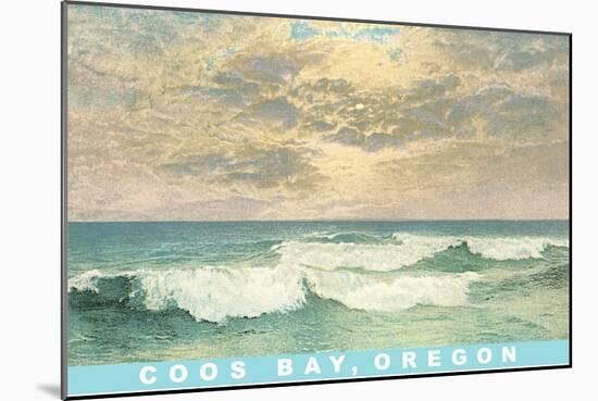 Waves at Coos Bay-null-Mounted Art Print