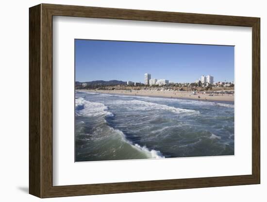 Waves at Santa Monica State Beach, Santa Monica, California, United States of America-Richard Maschmeyer-Framed Photographic Print