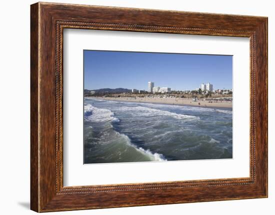 Waves at Santa Monica State Beach, Santa Monica, California, United States of America-Richard Maschmeyer-Framed Photographic Print