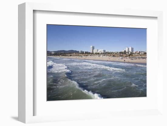 Waves at Santa Monica State Beach, Santa Monica, California, United States of America-Richard Maschmeyer-Framed Photographic Print