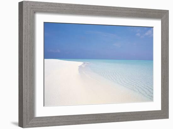 Waves at Seashore, View of Beach-null-Framed Photographic Print