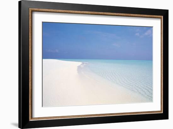 Waves at Seashore, View of Beach-null-Framed Photographic Print