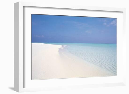 Waves at Seashore, View of Beach-null-Framed Photographic Print