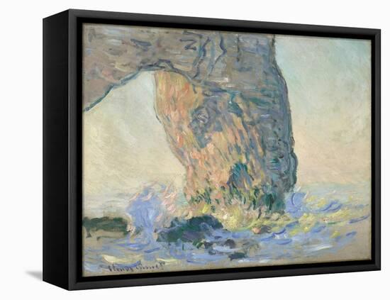 Waves at the Manneporte, circa 1885 (oil on canvas)-Claude Monet-Framed Premier Image Canvas