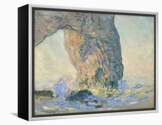 Waves at the Manneporte, circa 1885 (oil on canvas)-Claude Monet-Framed Premier Image Canvas