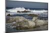 Waves, Blue Water and Rocks Along Monterey Peninsula, California Coast-Sheila Haddad-Mounted Photographic Print