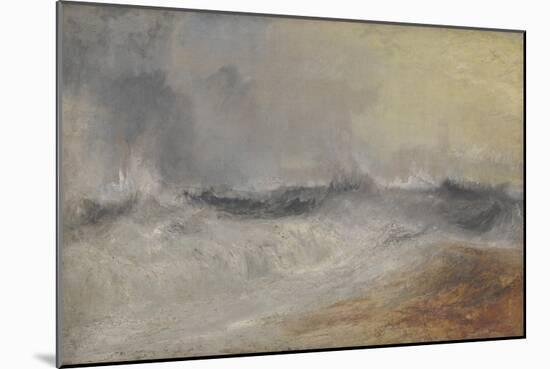 Waves Breaking Against the Wind-JMW Turner-Mounted Giclee Print