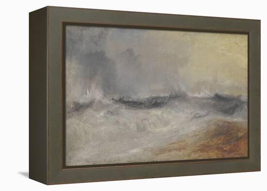 Waves Breaking Against the Wind-JMW Turner-Framed Premier Image Canvas