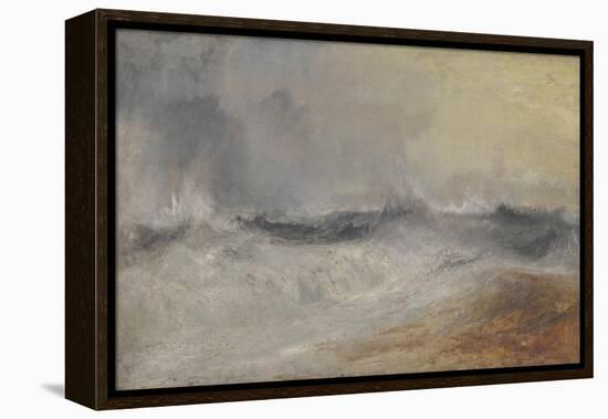 Waves Breaking Against the Wind-JMW Turner-Framed Premier Image Canvas