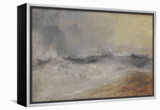 Waves Breaking Against the Wind-JMW Turner-Framed Premier Image Canvas