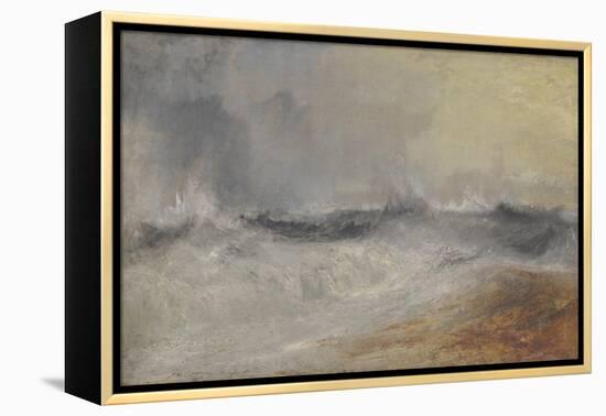 Waves Breaking Against the Wind-JMW Turner-Framed Premier Image Canvas
