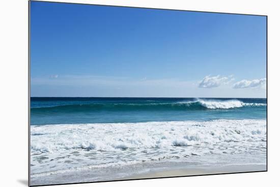 Waves Breaking at Beach-Norbert Schaefer-Mounted Photographic Print