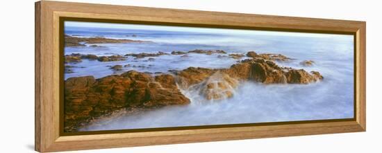 Waves Breaking on the Coast, Cerritos Beach on the Pacific Coast of Baja California Sur, Mexico-null-Framed Premier Image Canvas