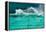 Waves Breaking over Edge of Pool of Bondi Icebergs Swim Club, Bondi Beach, Sydney-null-Framed Premier Image Canvas