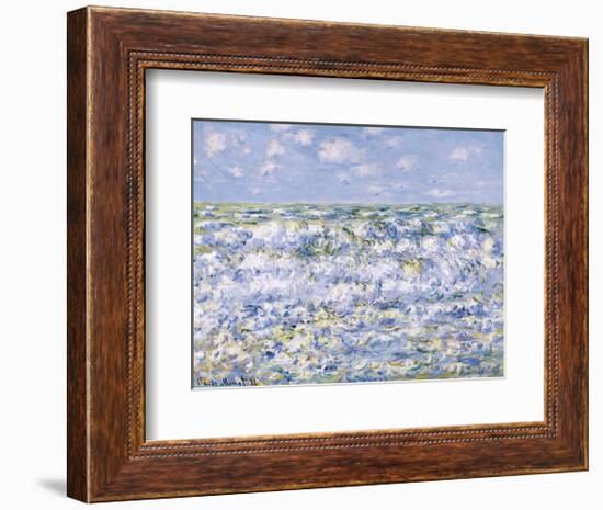 Waves Breaking-Claude Monet-Framed Art Print