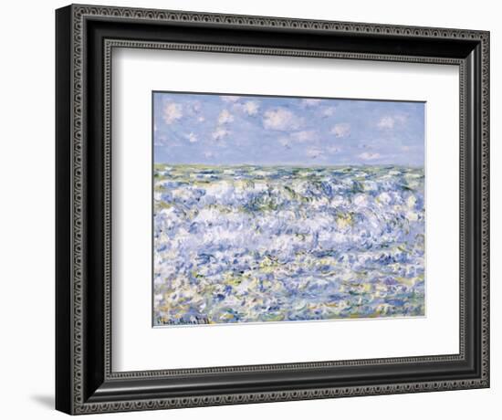 Waves Breaking-Claude Monet-Framed Art Print