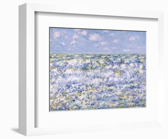 Waves Breaking-Claude Monet-Framed Art Print