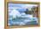 Waves Crashing Along Cape Kiwanda. Pacific City, OR-Justin Bailie-Framed Premier Image Canvas