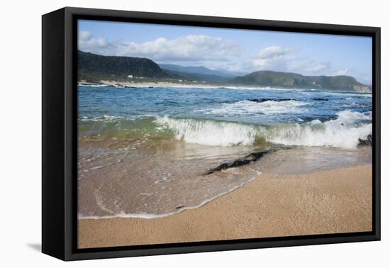 Waves Crashing Ashore at Nature Valley Beach-Kim Walker-Framed Premier Image Canvas