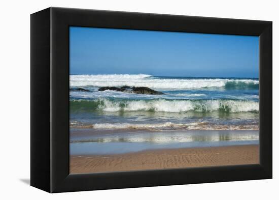 Waves Crashing Ashore from Indian Ocean-Kim Walker-Framed Premier Image Canvas