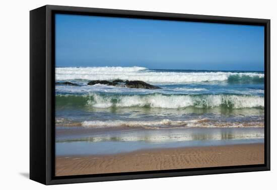 Waves Crashing Ashore from Indian Ocean-Kim Walker-Framed Premier Image Canvas