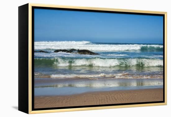 Waves Crashing Ashore from Indian Ocean-Kim Walker-Framed Premier Image Canvas