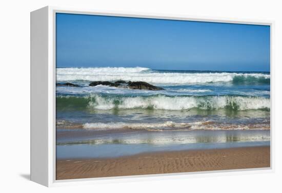 Waves Crashing Ashore from Indian Ocean-Kim Walker-Framed Premier Image Canvas