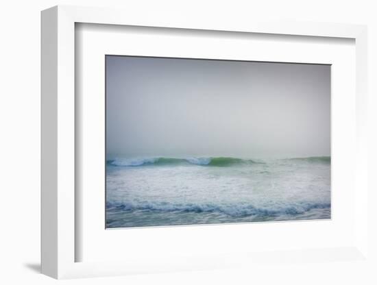 Waves crashing in the sea, California, USA-Panoramic Images-Framed Photographic Print