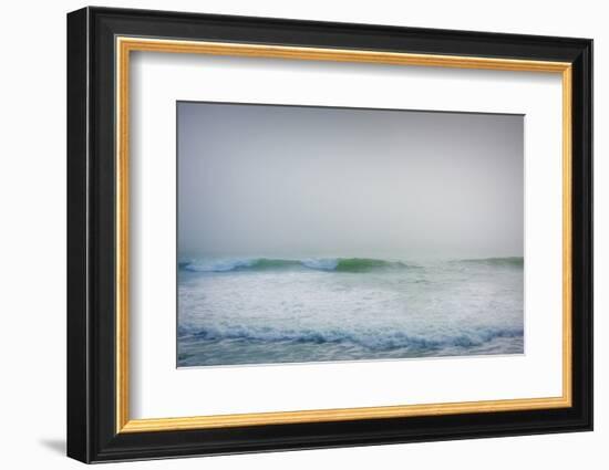 Waves crashing in the sea, California, USA-Panoramic Images-Framed Photographic Print