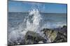 Waves crashing on rocks, Honeymoon Island State Park, Dunedin, Florida, USA-Lisa Engelbrecht-Mounted Photographic Print