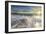 Waves crashing on the sandy beach framed by sunrise, Porto Recanati, Conero Riviera, Marche, Italy-Roberto Moiola-Framed Photographic Print