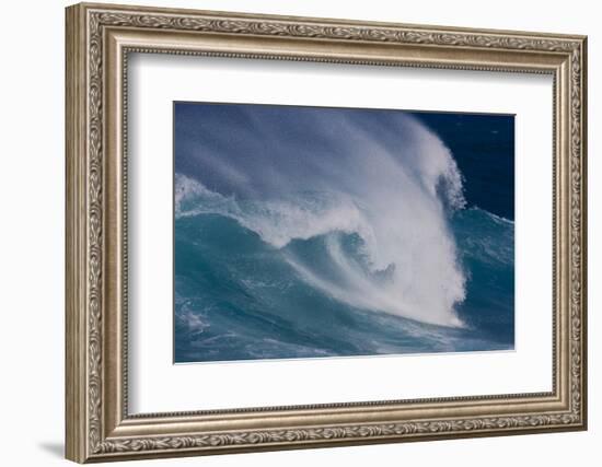 Waves cresting along Hookipa beach state park, Maui, Hawaii-Darrell Gulin-Framed Photographic Print